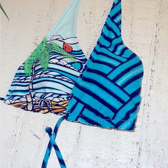 Rip Curl Heather Brown String Bikini Top Siren Surf Sisters - Picture 6 of 6